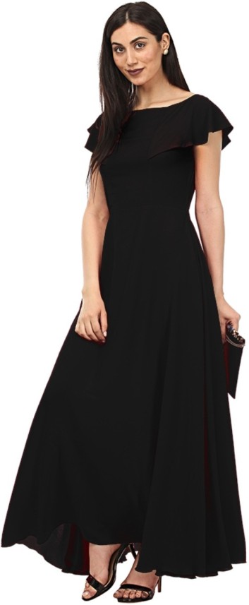 Lady Stark Women Maxi Black Dress - Buy ...